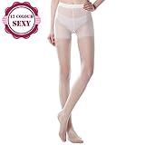 Miya 12 Colors,Women's Control Top 12 Den All Sheer Toe silk stockings Tights Panty Hose