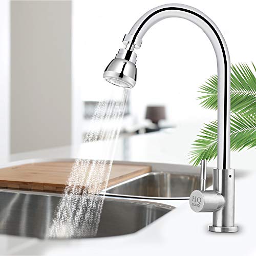 Kitchen Sink Aerator Solid Brass 360° Rotatable Faucet Sprayer Head 3