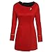 Wraith of East Classic Star Trek Dress Costume Adult Duty Women Uniform Red L