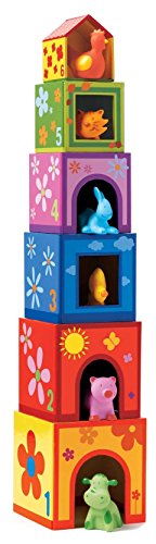 Djeco Stacking Blocks Topanimo Cubes with Animals