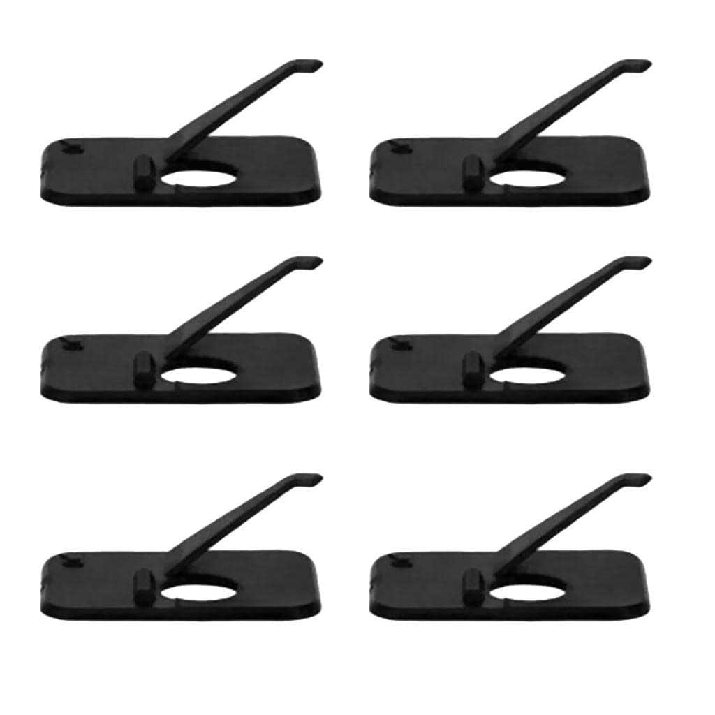 zalati Archery Rest 6pcs Arrow Stand Plastic Accessory for Shooting Hunting Outdoor - Black