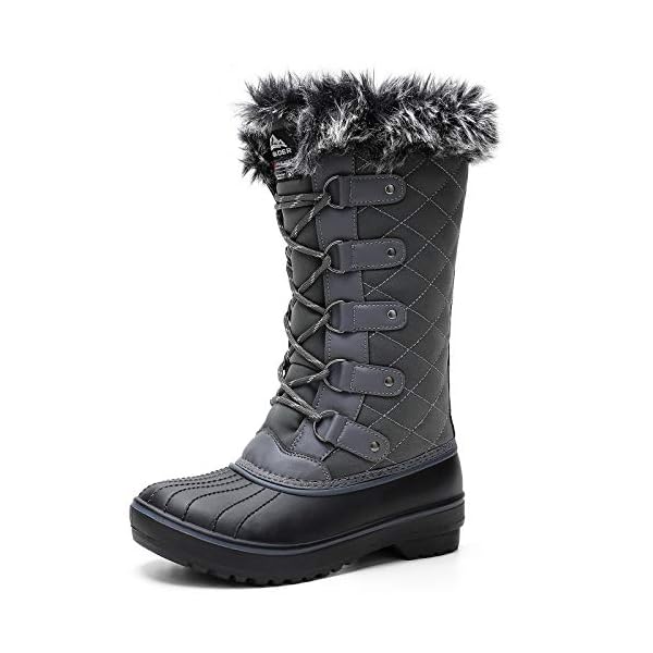 ALEADER Womens Waterproof Snow Boots, Warm Insulation Cold Weather