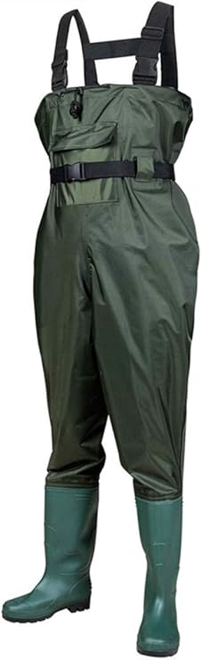 Amazon Unafreely ウェーダー Pvcウェーダー 釣り用スーツ チェストハイ型 胴長長靴 釣り 田植え 漁業 ぬかるみ 雪かき 24cm 27 Unafreely フィッシング用スーツ