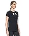 Under Armour Women's Favorite Short Sleeve Branded Shirt, Black, Large