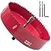 Acrux7 Cornhole Boards Hole Saw Blade, 6in Corn Hole Drilling Cutter for Cornhole Game (Red, 150mm), Heavy Duty Hole Saw