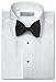 Neil Allyn Mens Tuxedo Shirt Poly/Cotton Laydown Collar 1/4 Inch Pleat (16 X 32-33)White