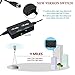 HDTV Antenna Indoor 60-90 Miles Range Amplified - Bestrillion Digital TV Antenna with Signal Amplifier Booster for 4K 1080P High Reception Free Gain with 16.5FT Coaxial Cable - Black