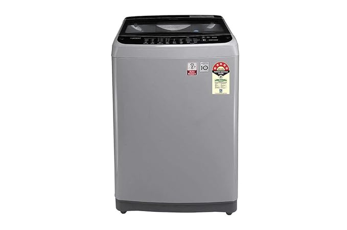 LG 6.5 kg 5 Star Inverter Fully-Automatic Top Loading Washing Machine (T65SJSF3Z, Middle Free Silver, Jet Spray+)