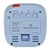 Marathon Compact Alarm Clock with Temperature & Date, Blue - Large, Easy to Read Display with Backlight - Easy to Set Up & Use - Two AAA Batteries Included