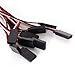 Leegoal 10pcs 320mm Servo Extension Lead Wire Cable