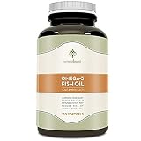 Omegaboost Omega-3 Fish Oil (120 Capsules - 1250mg  Softgel) Lemon Flavored