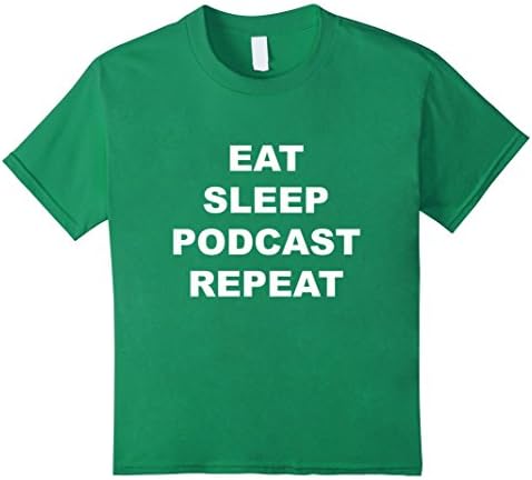 Kids Podcast Shirt | Podcaster Shirt | Podcast Gifts 10 Kelly Green