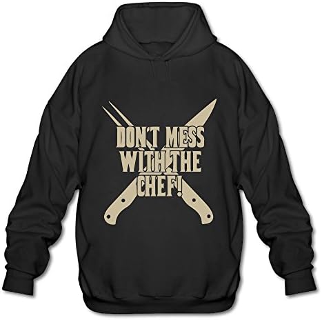 Sweoyn55 Don't Mess With The ChefMen With Cap Without Pocket Sweater PrintingFashion Casual Sweater Hooded Sweatshirt