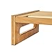 SONGMICS Bamboo Monitor Stand Desktop Riser Desk Organizer with Storage Slots for Computer Laptop TV Natural ULLD211N