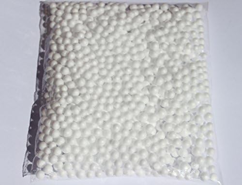 Foam Balls For Slime Making Floral Decoration (Large (0.2-0.35 inchess), White)