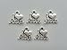 FHNP367 - I Love Jesus Charms Beads Antique Silver Tone Metal Heart Christian Charm DIY Jewelry Accessories 15 * 13mm - 25 Pcs