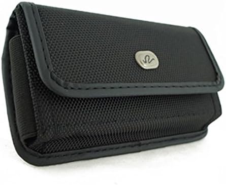BargainPort Black Color Horizontal Heavy Duty Rugged Cover Belt Clip Side Case Holster Pouch For Galaxy Note Fan Edition SM-N935S