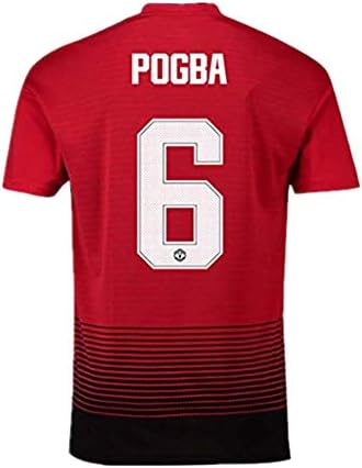 Manchester United Home #6 Pogba 2018-2019 Season Men's Soccer Jerseys Color Red