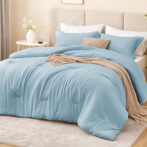 Love's cabin Light Blue Comforter Set