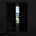 Kotile Blackout Purple Curtains for Girls Room/Kids Room 63 Inch Length 2 Panels, Home Decor Window Treatment Thermal Insulated Ring Top Curtains with Silver Star Print, Royal Purple