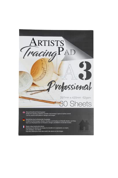 A3 Professional Tracing Paper Pad 62gsm 30 Sheets
