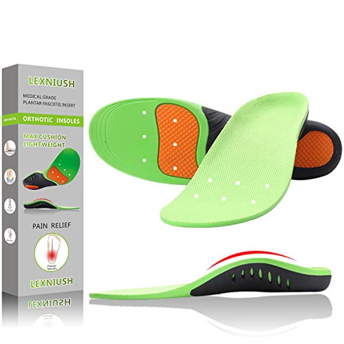Professional Plantar Fasciitis Shoe Inserts Women & Men – Best Insoles with Arch Support Shoe Insert Orthotic Inserts Providing Cushioning, Shoe Insoles for Flat Feet & Foot Pain – for Men & Women, M