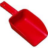 Small Hand Scoop, Poly, 32 Oz, Red, 6400