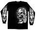 Hot Leathers mens Motorcycle GMD2076 Men s Assassin Black Long Sleeve Shirt, Black, 3X-Large US