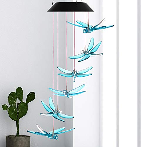 image for Slopehill Wind Chime Outdoor Color-Changing Waterproof Mobile Romantic