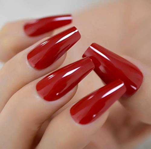 EDA LUXURY BEAUTY RED GLAMOROUS DESIGN Full Cover Press On Gel Glitter Artificial Nail Tips Shiny Acrylic Elegant False Nails Extra Long Ballerina Ballet Coffin Square Super Fashion Fake Nails 3 EDA LUXURY BEAUTY RED GLAMOROUS DESIGN Full Cover Press On Gel Glitter Artificial Nail Tips Shiny Acrylic Elegant False Nails Extra Long Ballerina Ballet Coffin Square Super Fashion Fake Nails