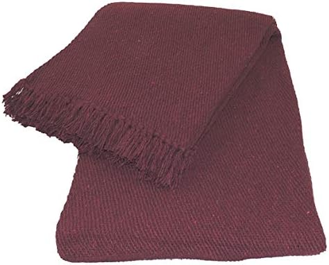 Kakaos Deluxe Solid Color Yoga Blankets with Matching Tassels