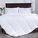 Puredown All Season White Down Alternative Comforter Duvet Insert, Peach Skin Fabric, Full/Queen Size