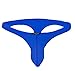 Youngbox Men's Thong G-String Sexy Mesh See Through Briefs Underwear, US L/Asia Tag XL(Waist 31-34), Dark Blue