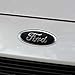 BocaDecals Ford Fusion Logo Emblem Insert Decals (2013-2020 Ford Fusion ONLY, Glossy Black)