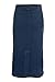 Ladies Women's Indigo Stretch Denim Maxi Skirt Sizes 10 To 28. Length 35