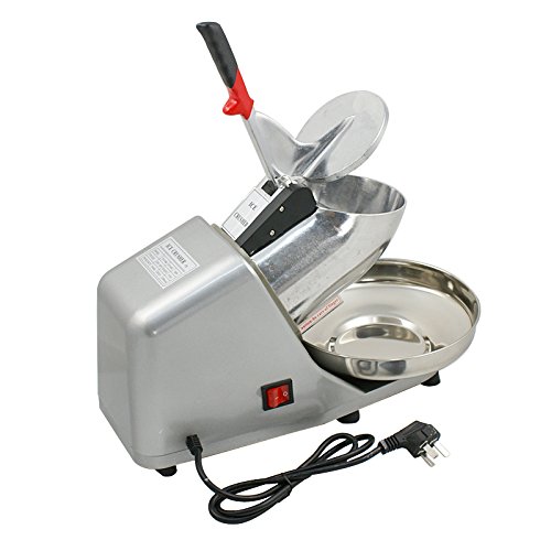 ZENY Ice Shaver Machine Electric Snow Cone Maker Stainless Steel Shaved