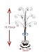 HOHIYA Ornament Tree Display Stand Rotating Holder Hanger 16.75 Inch Wire Hook Hanging Metal for Christmas Swarovski Crystal 2025 Glass Decorations Gift Taiwan Made Silver