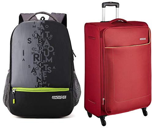 American Tourister 32 Ltrs Black Casual Backpack Amt Fizz Sch