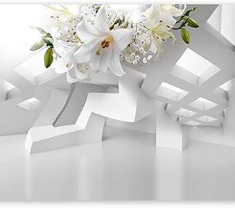 murando Papier peint intissé Fleurs Lys 350x256 cm ...