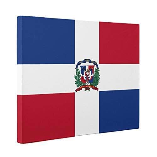 Dominican Republic Flag CANVAS Wall Art Home Décor Handmade