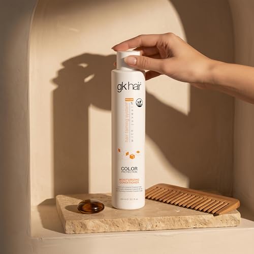 GK HAIR Global Keratin Moisturizing Conditioner (300ml/10.1 Fl Oz) Hydrating Color Protection Dry Damage Curly Frizzy Thinning Color Treated Hair Repair Organic Paraben Sulfate Free All Hair Types