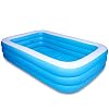 AsterOutdoor Inflatable Swimming Pool 120″x 73″x 24″ Thickened, Full-Sized Above Ground Kiddle Family Lounge Pool for Adult, Kids, Toddlers, Blow Up for Backyard, Garden, Party, Blue