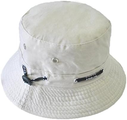 Aniywn Clearance Price! Men Women Unisex Cotton Bucket Hat Double Side Fishing Boonie Bush Cap Visor Sun (Free Size, White)