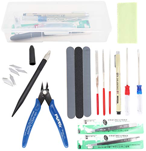 Gundam Car Model Tool Kit, binifiMux 12pcs Gunpla Tool Kit Hobby Building Tools Set for Gundam Car Model Building Repairing