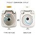 Leopard Outdoor T-Type Three Directional Flush Portable Travel Toilet for Camping,Boating,Hiking,Portable RV Toilets - 5.3 Gallon