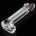 Deluxe Glass Dildo with Glans and Testicles, Crystal Glass Dildo/Penis/Butt Plug, G Spot Anal Vagina Masturbation Stimulator, Erotic SM Sex Toys for Women & Men Especially Lesbiansthumb 3