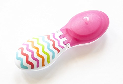 Beyond Optics Pink Zig Zag Pattern Contact Lens case Holder Travel Edition Bright Colored Case Letters Marked R and L Individually packed