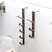 Sadiyamo 5 Layers Over The Door Hook Organizer Rack Hanger Backpack Handbag Door Hook, Pack of 2 (White)