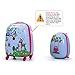 Tobbi 2PcKids Carry On Luggage and Backpack Upright Hard Side Hard Shell Suitcase 12