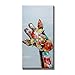 FLY SPRAY Framed 1 Panel 100% Hand Painted Oil Paintings Colorful Animal Cute Giraffe's Head Modern Abstract Painting Canvas Wall Art Home Decor